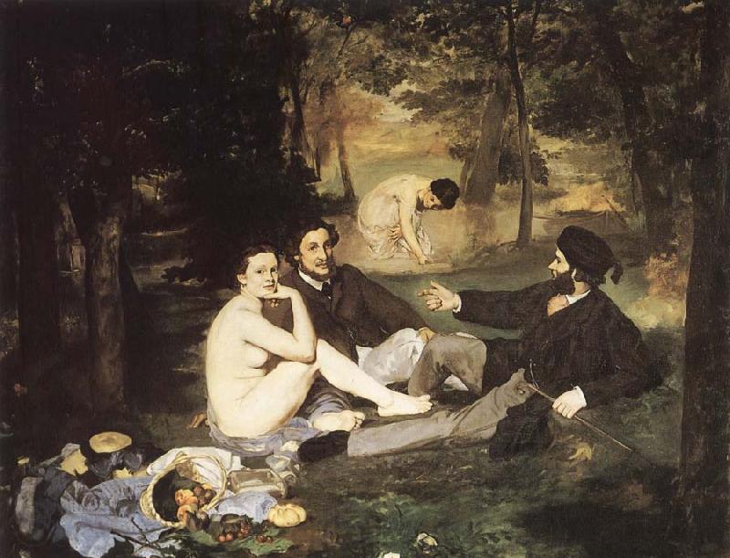 Edouard Manet Dejeuner sur I-herbe Spain oil painting art